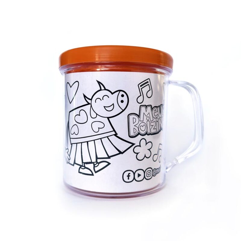 caneca kids meuboizinho para colorir (10 unidades) p/ lembrancinhas